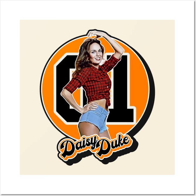 Retro Style Daisy Duke Tribute Wall Art by darklordpug